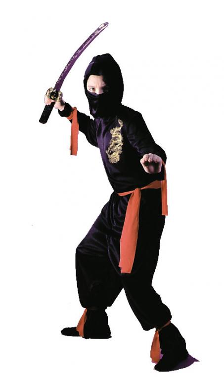 Black Ninja Child Costume - Click Image to Close