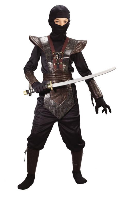 Ninja Fighter Leather Child Costume