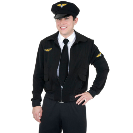 Mile High Captain Mens Pilot Adult Plus Costume - Click Image to Close