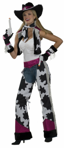 Glamour Cowgirl Adult Costume - Click Image to Close