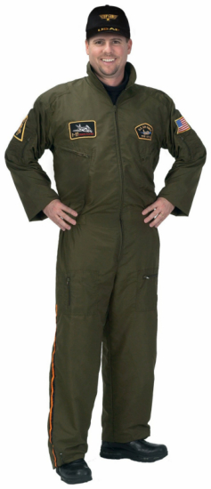 Armed Forces Pilot with Cap Adult Costume