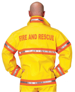 Firefighter Suit with Helmet Adult Costume - Click Image to Close