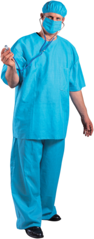 Doctor Dan Adult Plus Costume - Click Image to Close