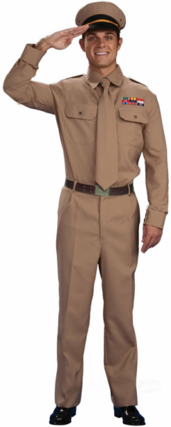 World War II General Adult Plus Costume - Click Image to Close