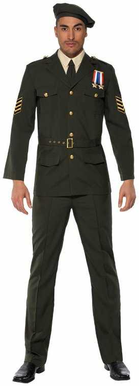 Wartime Officer Male Adult Costume - Click Image to Close