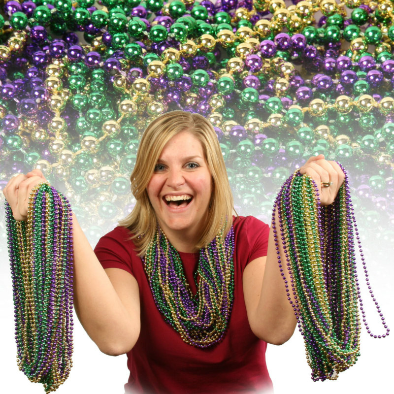 33" Round Beads Asst. (144 count)