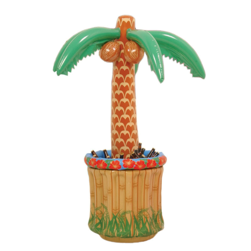 6' Inflatable Palm Tree Beverage Cooler - Click Image to Close