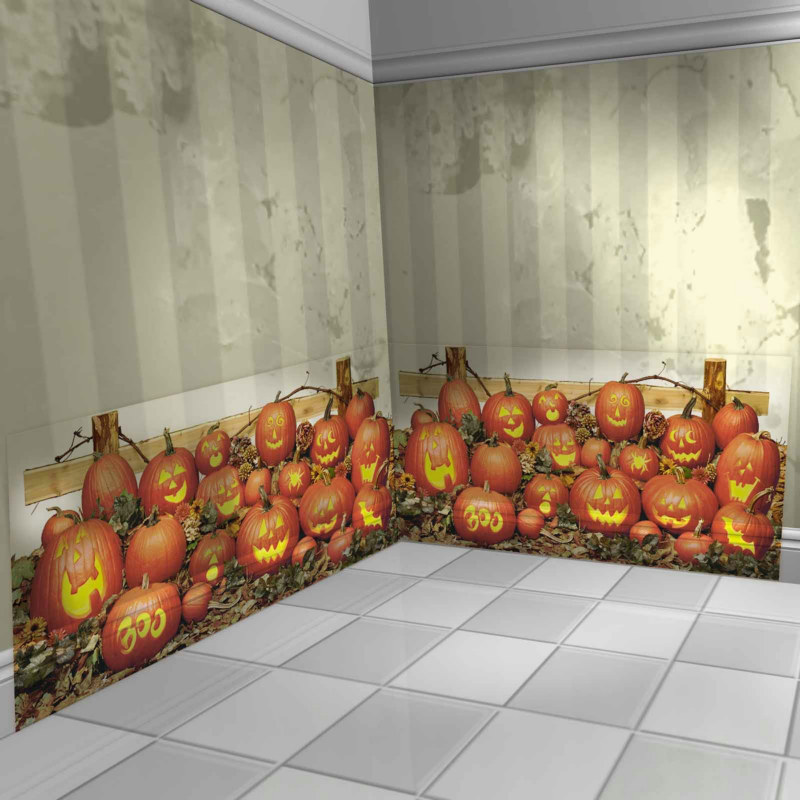 10' Pumpkin Patch Scene Setter - Click Image to Close