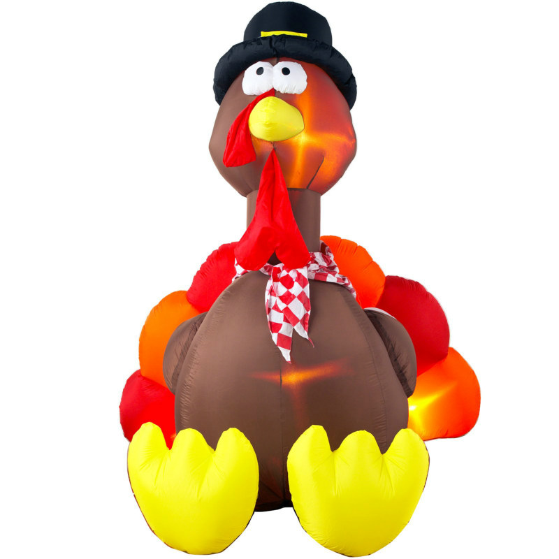 6' Airblown Turkey - Click Image to Close