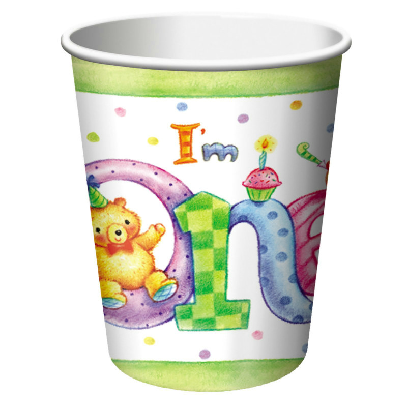 I'm One 9 oz. Paper Cups (8 count) - Click Image to Close