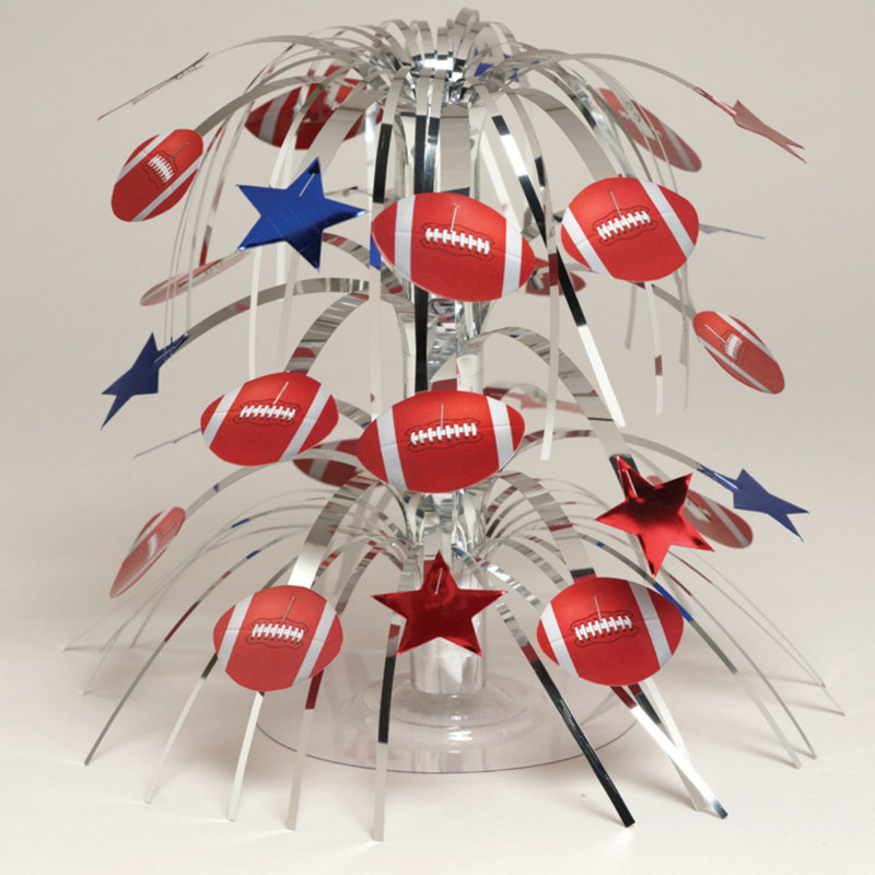 Football Mini Cascading Centerpiece - Click Image to Close