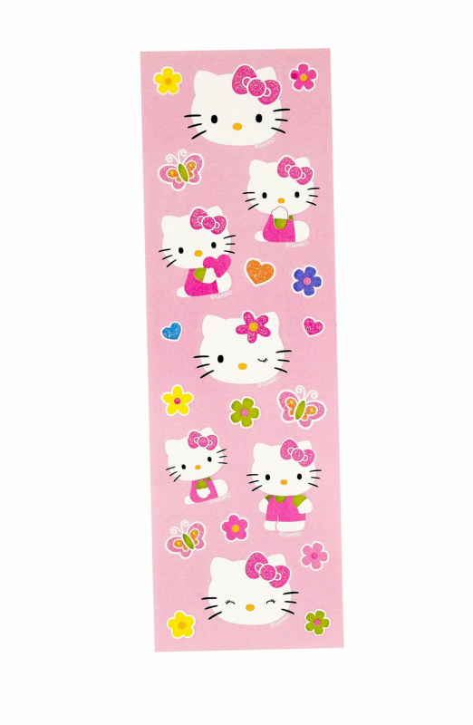 Hello Kitty Glitter Stickers (1 sheet)