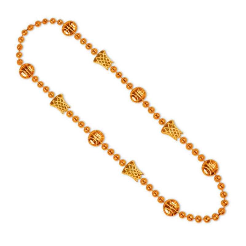 36" Basketball Beads (Orange)