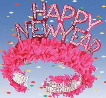 Happy New Year Regal Tiara Assorted (1 count) - Click Image to Close