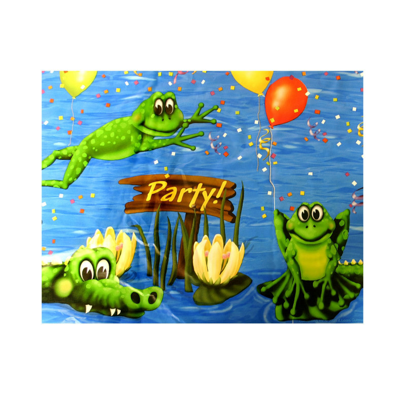 Swamp Party Plastic Tablecover