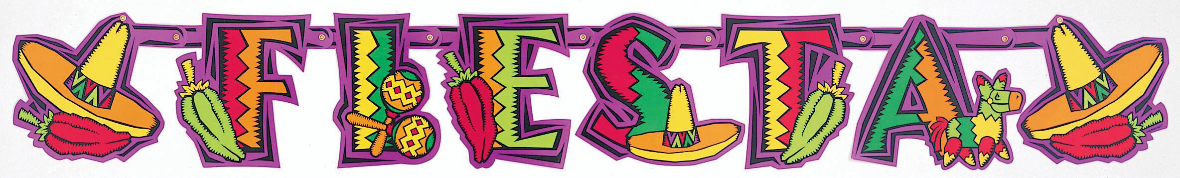 5' Fiesta Letter Banner - Click Image to Close