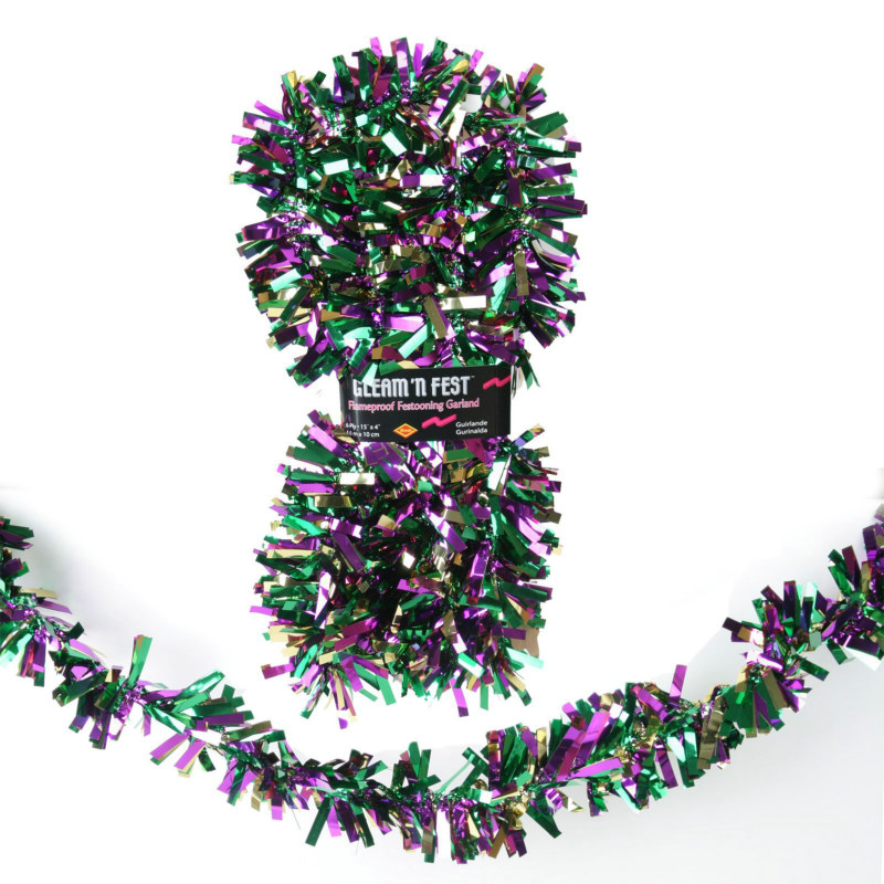 15' Gleam 'N Fest Foil Garland - Click Image to Close