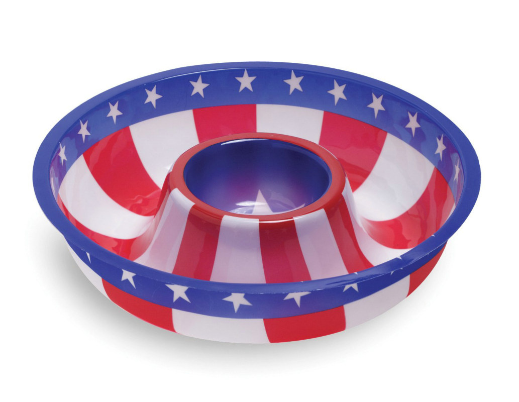 Patriotic Chip and Dip Tray 12