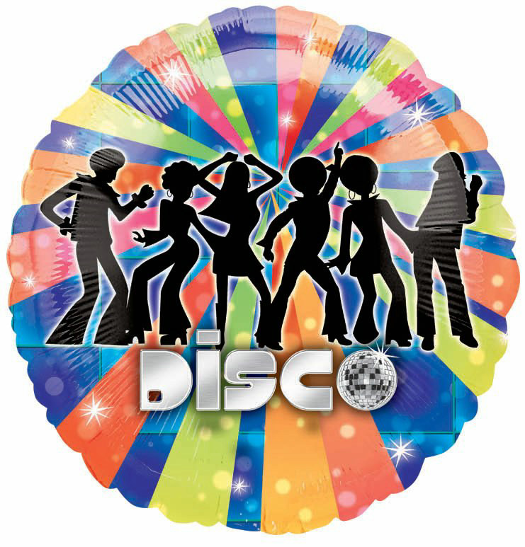 70's Disco 18" Foil Balloon - Click Image to Close