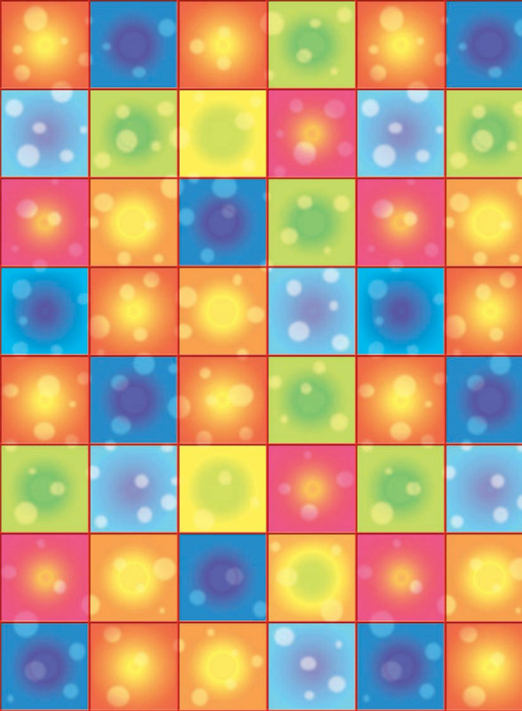 40' Disco Boogie Squares Room Roll - Click Image to Close