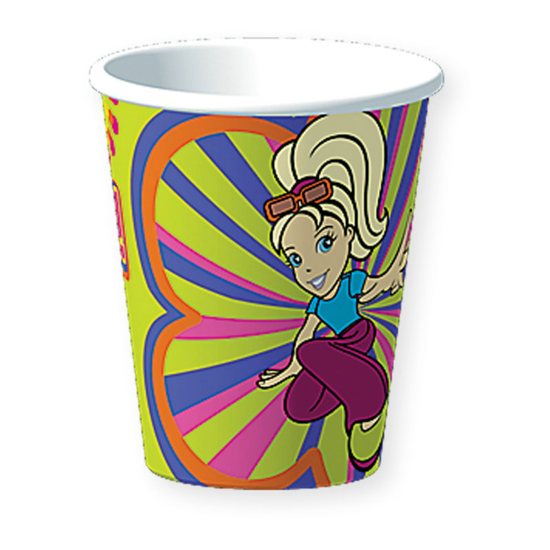 Polly Pocket 9 oz. Paper Cups (8 count) - Click Image to Close