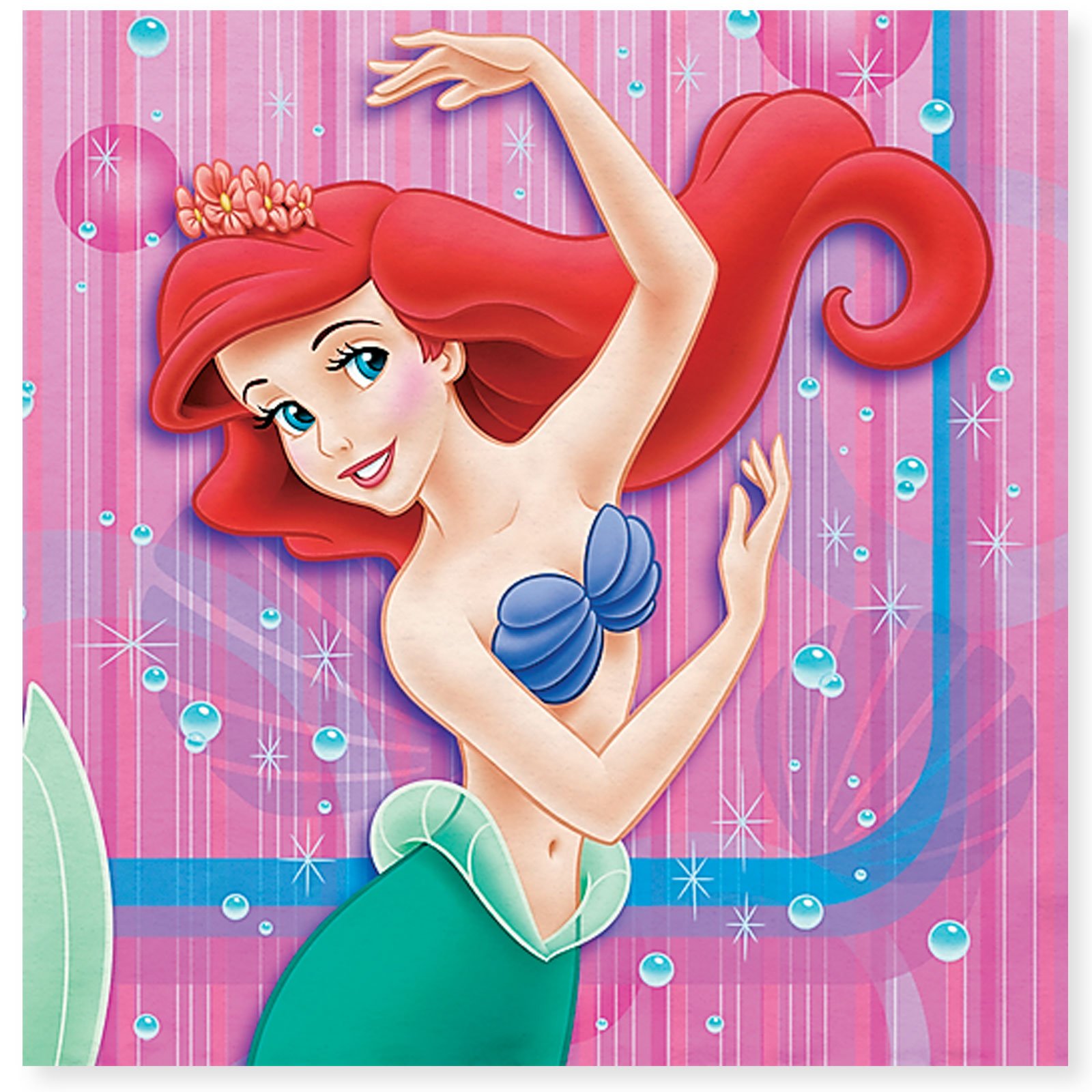 Little Mermaid Lunch Napkins (16 count)