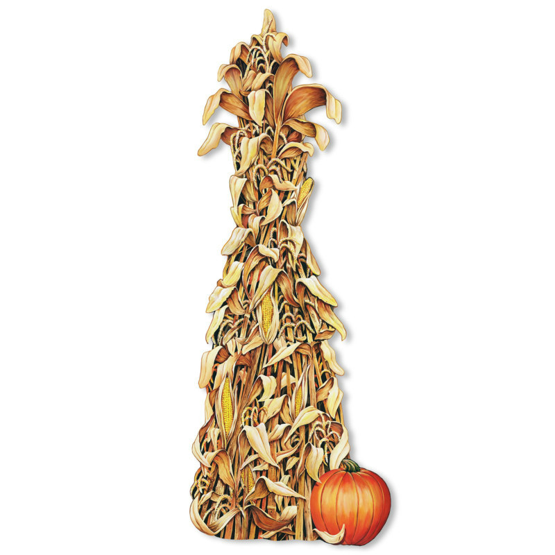 5' Jointed Cornstalk Cutout - Click Image to Close