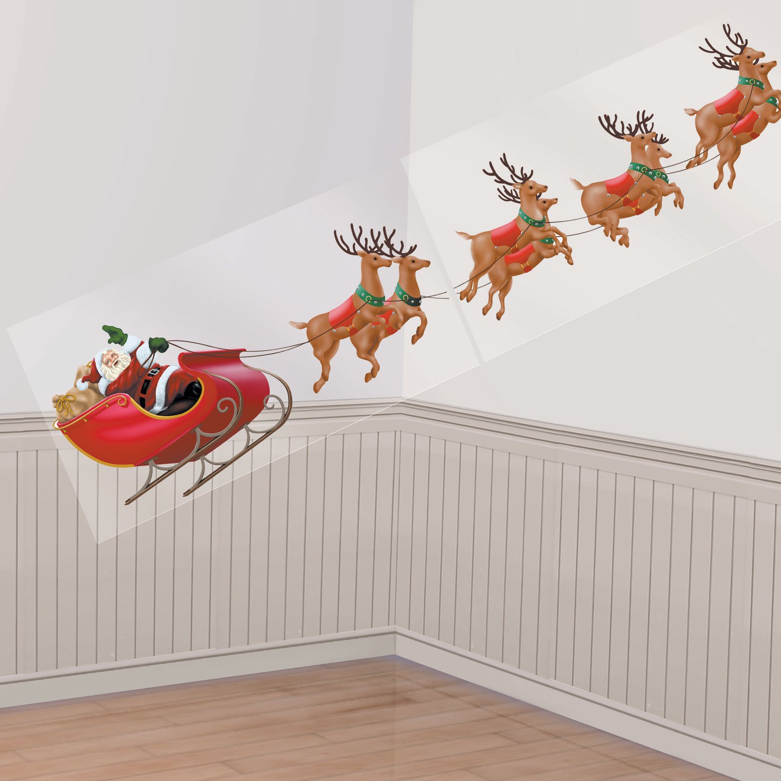 10' Santa and His Reindeer Add-On