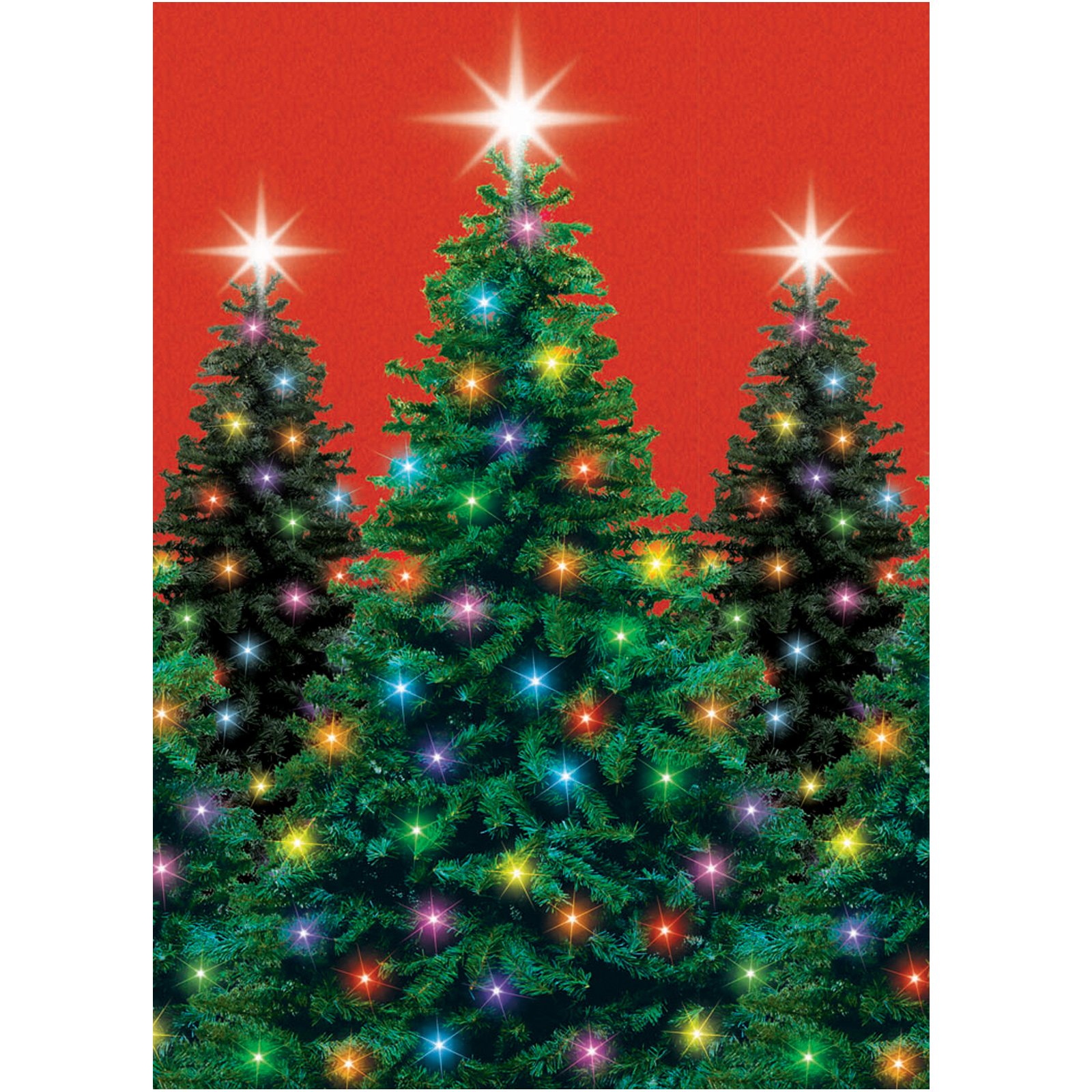40' Christmas Trees Room Roll - Click Image to Close