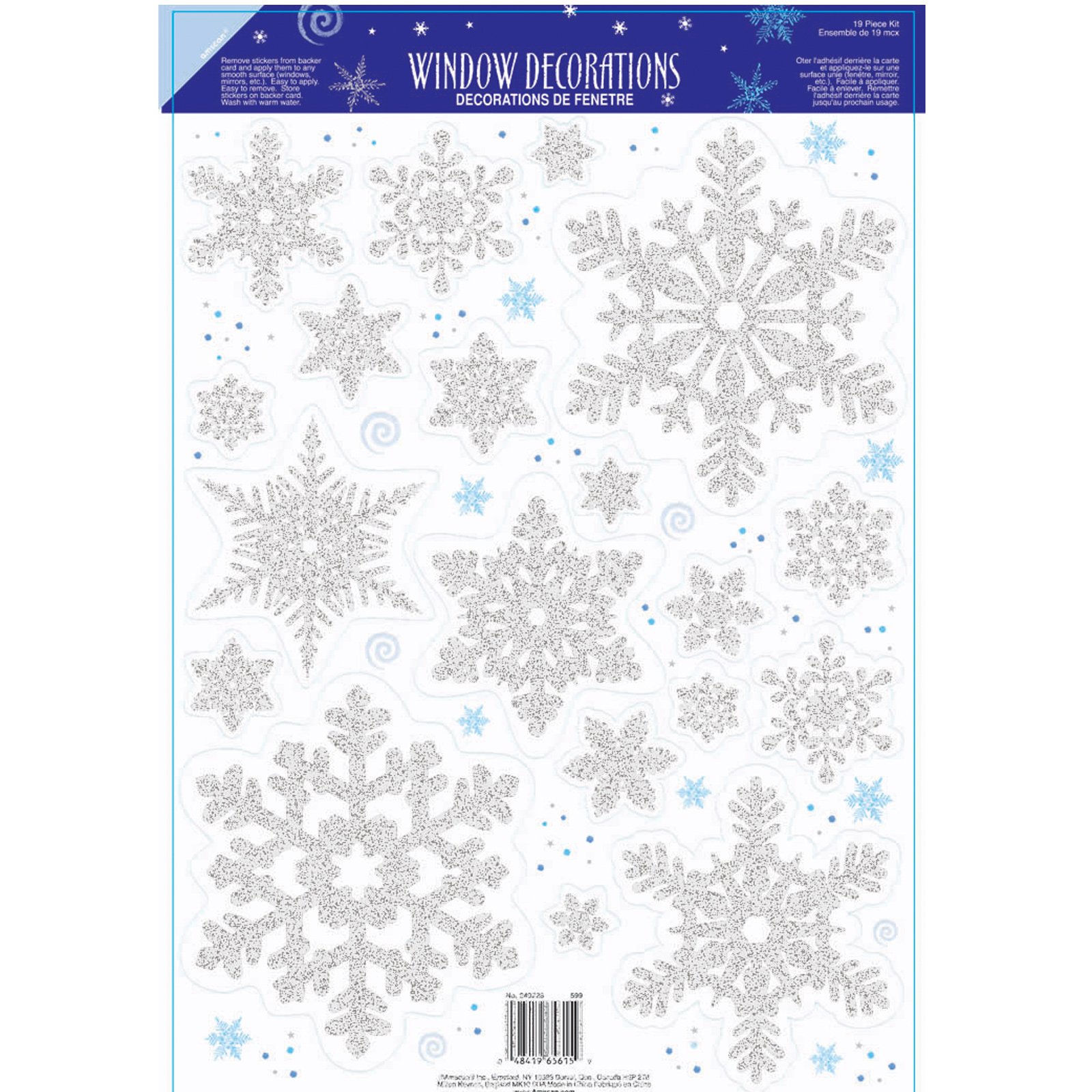 Prismatic Snowflake Window Decoration