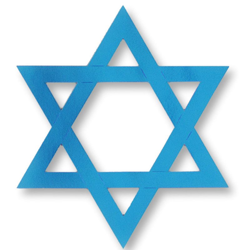 Hanukkah Foil Star of David - Click Image to Close