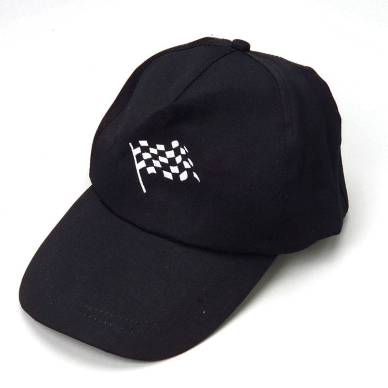 Black Racing Cap - Click Image to Close