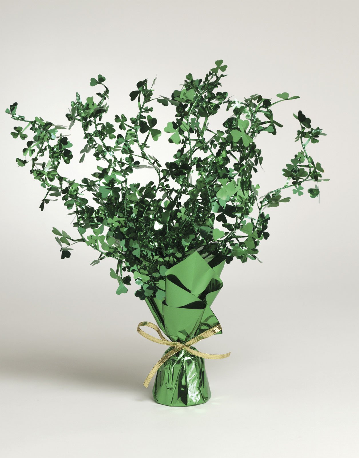 Shamrocks Foil Spray Centerpiece - Click Image to Close