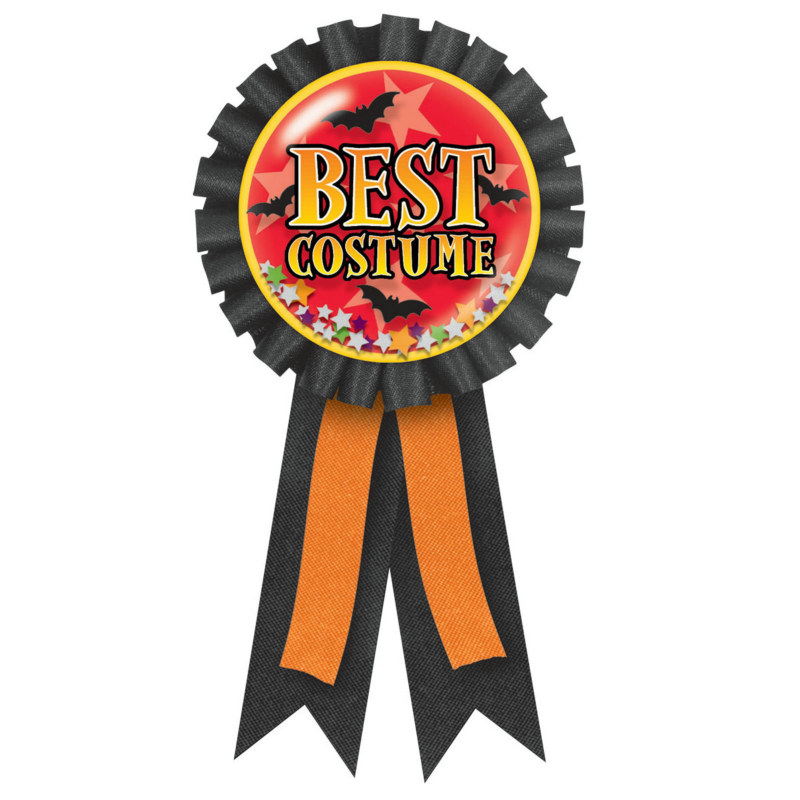 Best Costume Confetti Pouch Award Ribbon - Click Image to Close