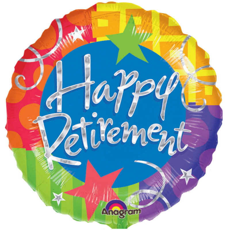 Happy Retirement 18" Foil Balloon - Click Image to Close