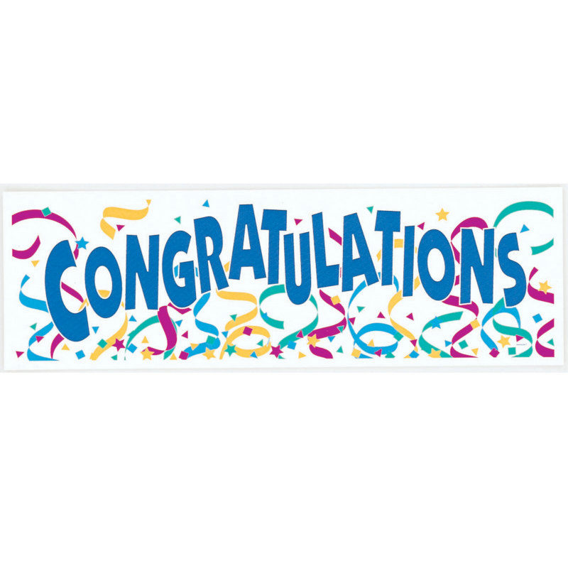 5' Congratulations Giant Banner - Click Image to Close