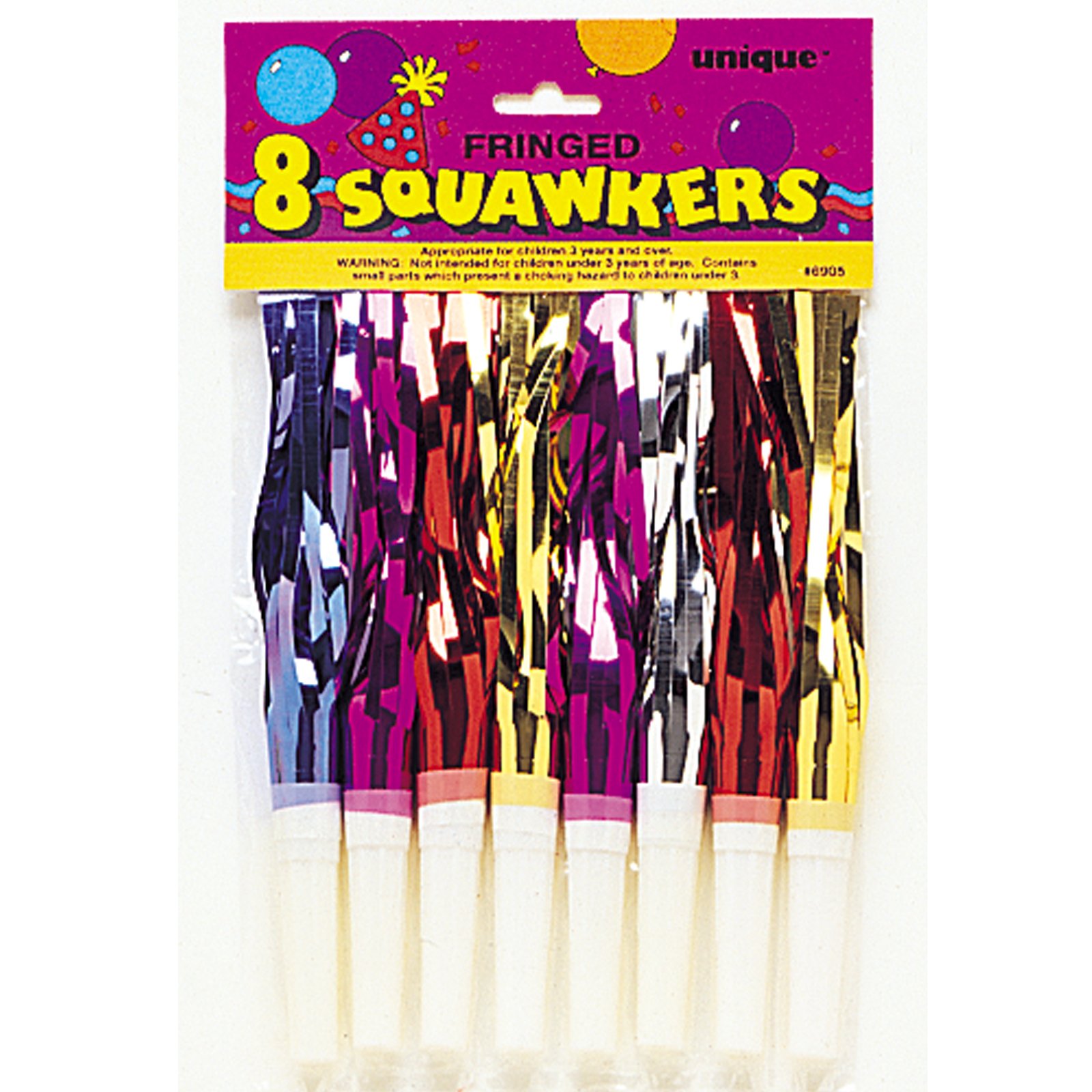 Fringed Squawkers (8 count) - Click Image to Close