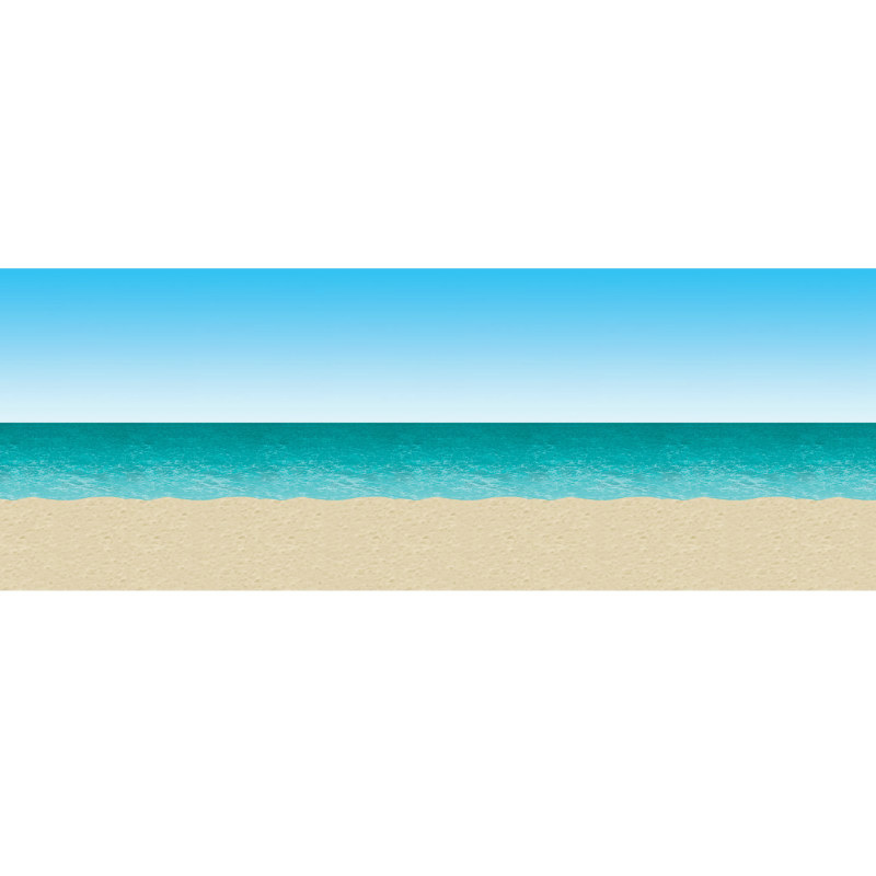 30' Blue Sky & Ocean Beach Backdrop