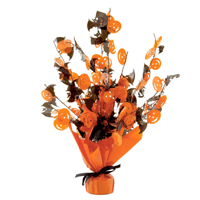 Bat & Pumpkin Centerpiece - Click Image to Close