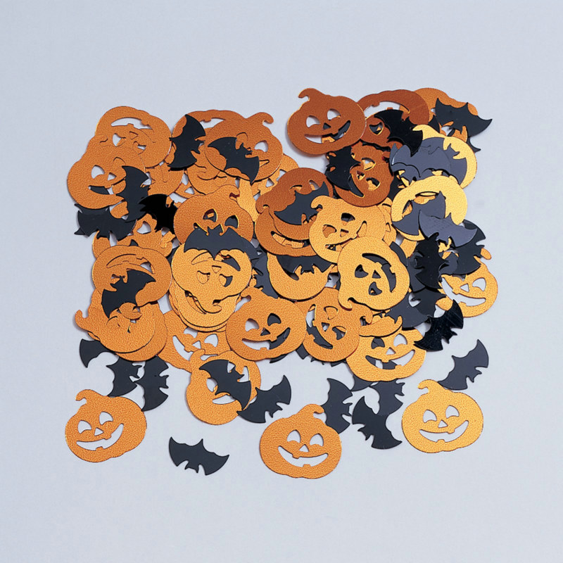 Bats & Pumpkin Confetti - Click Image to Close