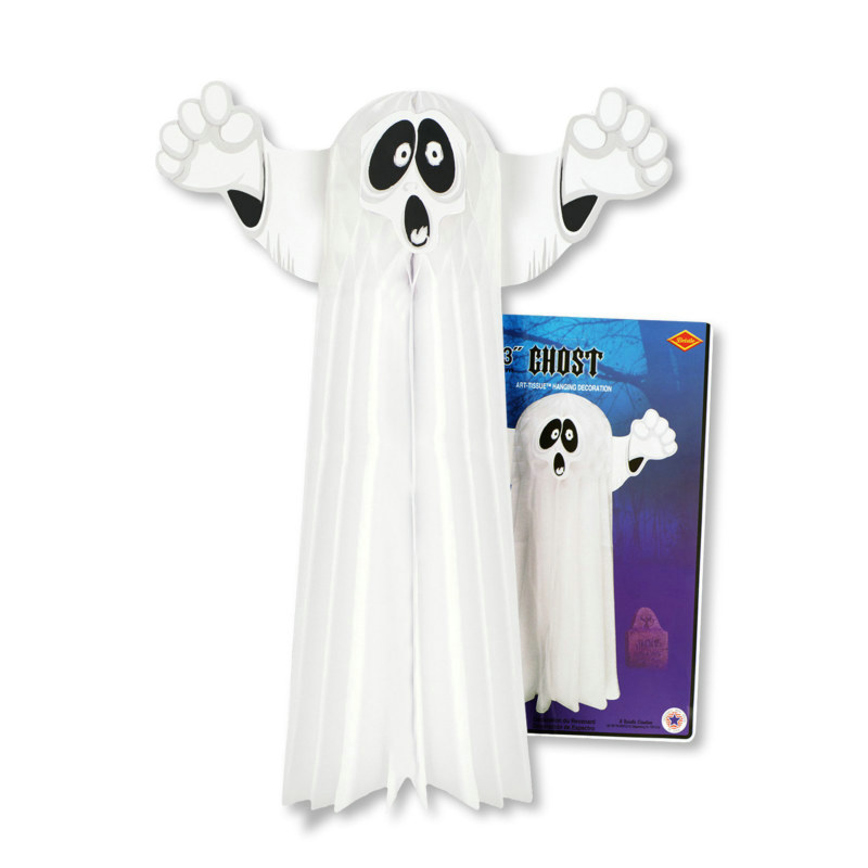 23" Hanging Tissue Ghost - Click Image to Close
