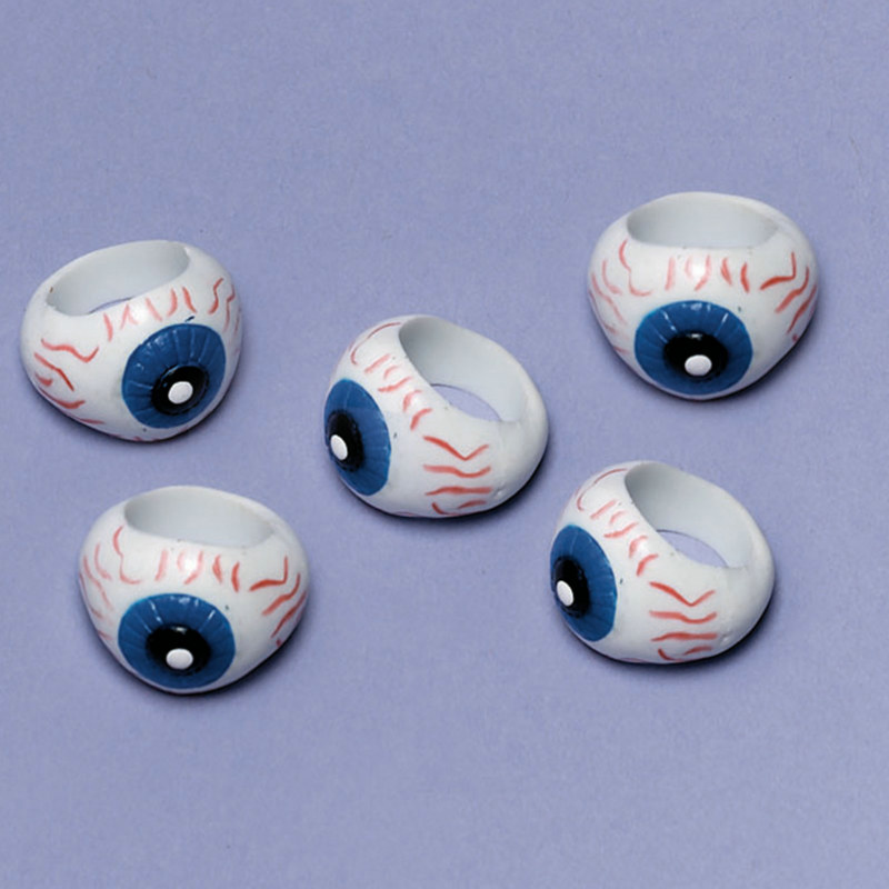 Eyeball Rings (12 count) - Click Image to Close