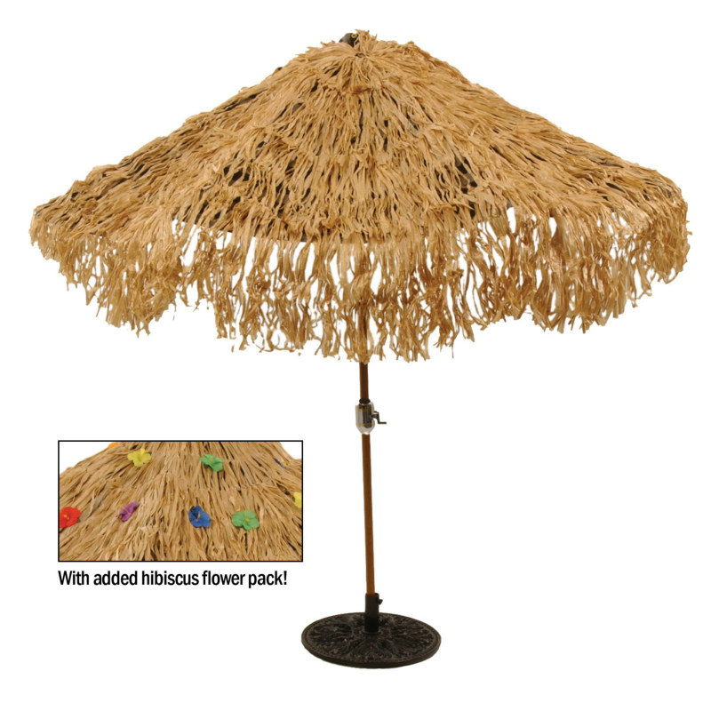 9' Umbrella Cover Natural Nylon - Click Image to Close