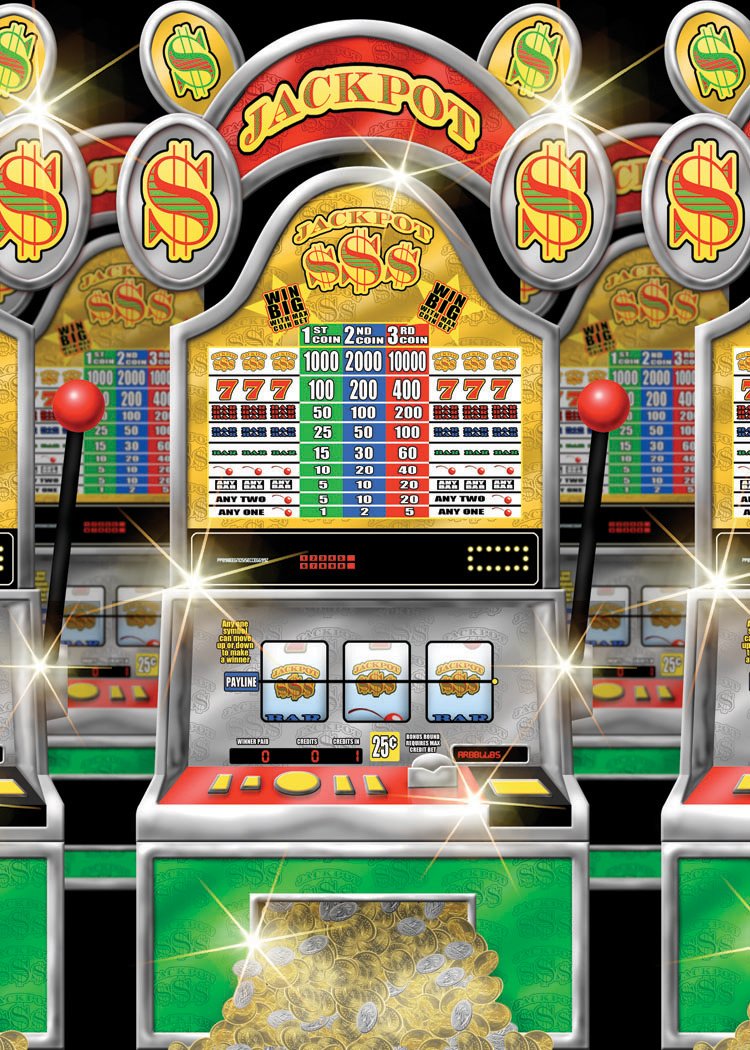 50' Slot Machine Room Roll - Click Image to Close