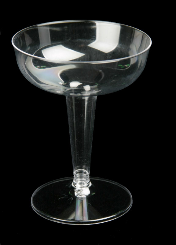 Plastic 4 oz. Champagne Glasses (20 count) - Click Image to Close