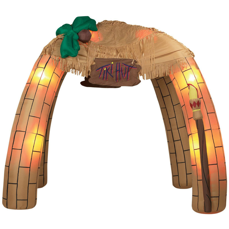 9' Inflatable Tiki Hut Gazebo - Click Image to Close