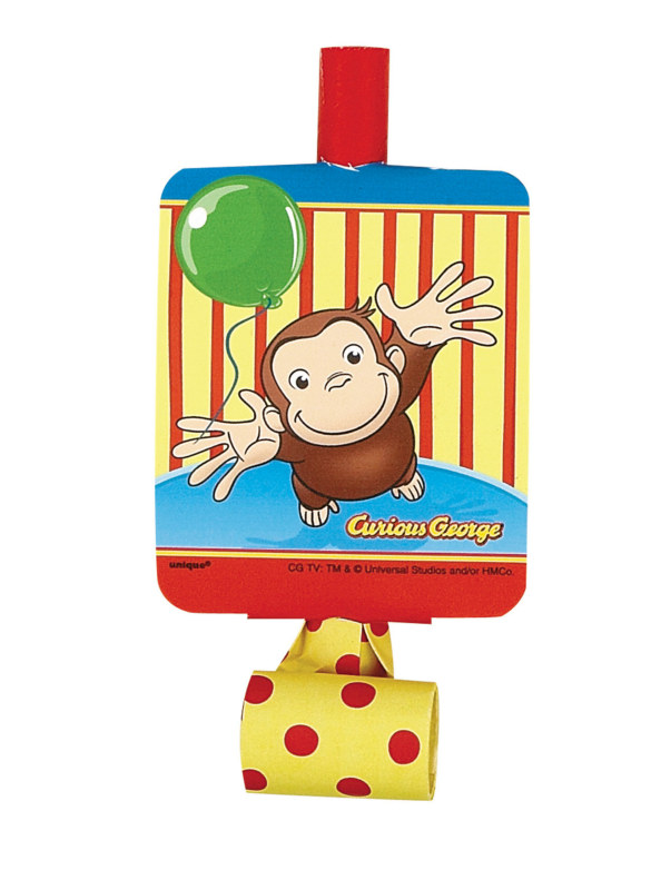 Curious George Blowouts (8 count) - Click Image to Close