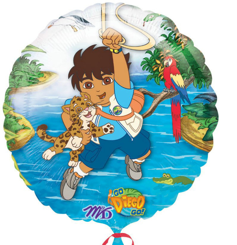 Go Diego Go 18" Foil Balloon - Click Image to Close