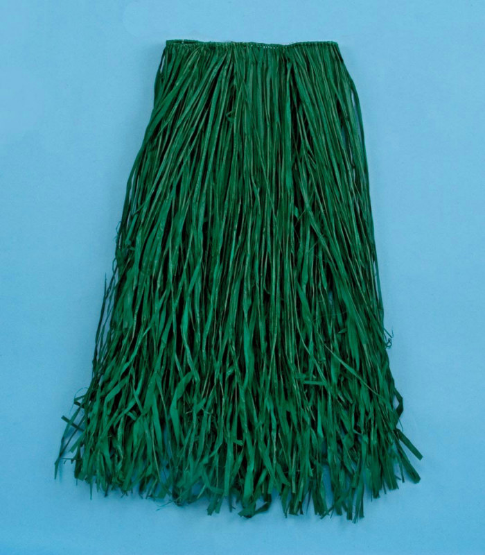 Adult Green Raffia Skirt - Click Image to Close