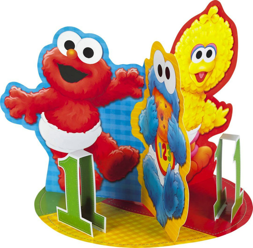 Sesame Street 1st Birthday Centerpiece - Click Image to Close